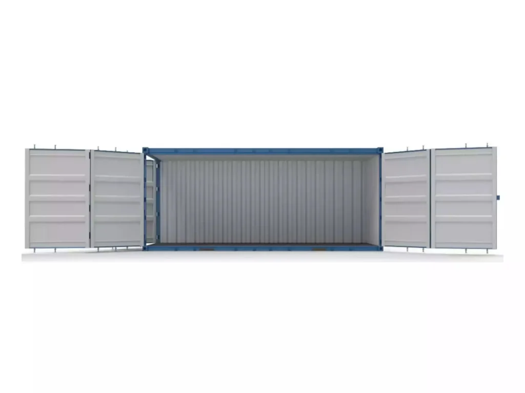 20ft high cube open sided shipping container