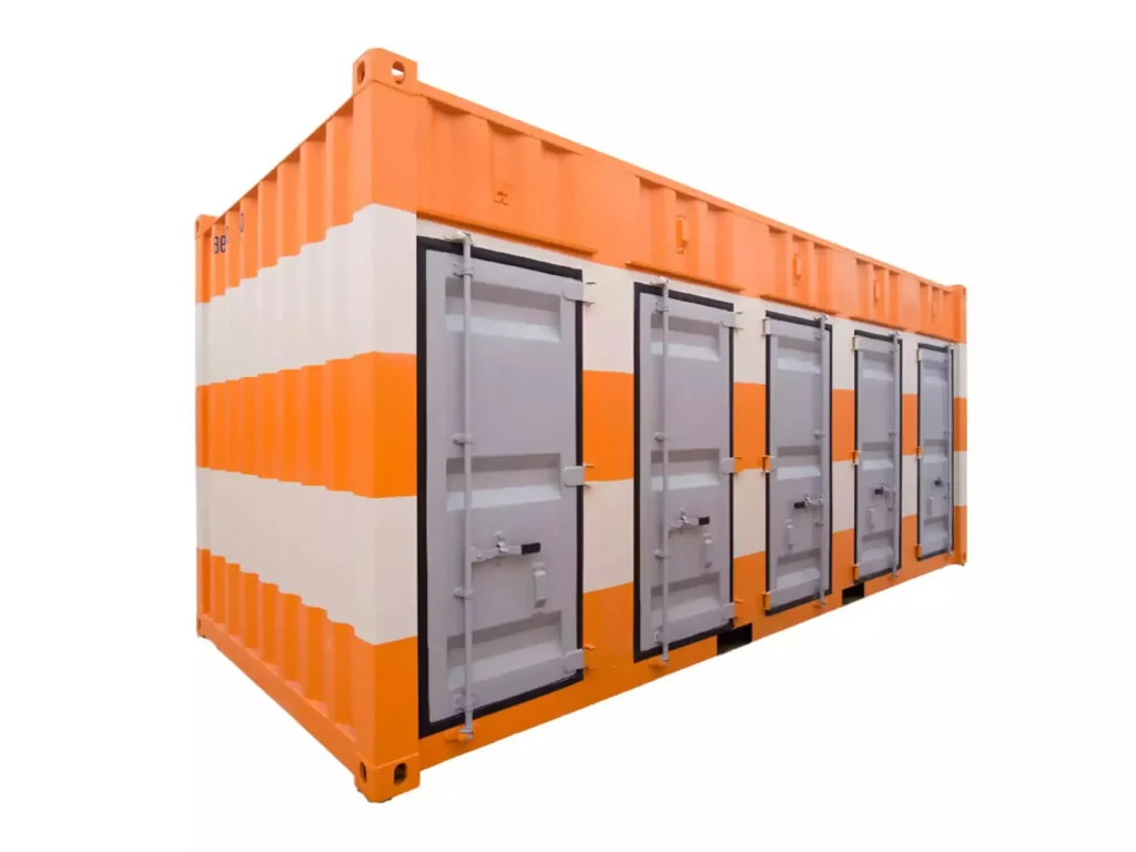 20ft open side doors storage container 5 rooms