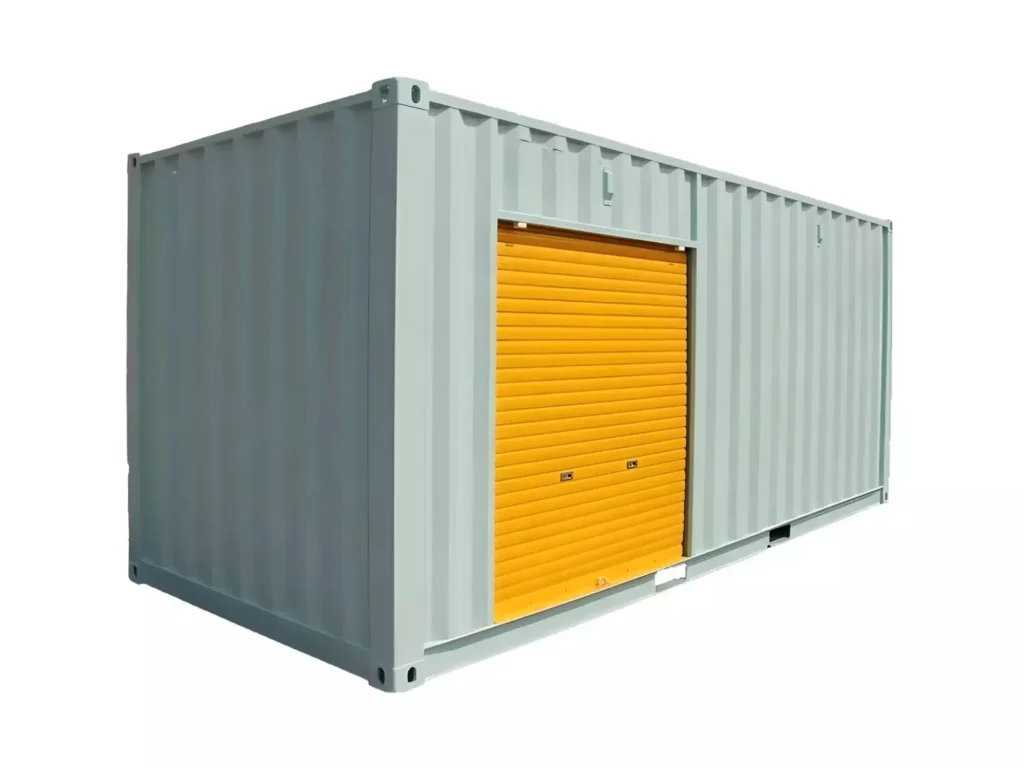 20ft self stroge shipping containers 1 side open roller up doors