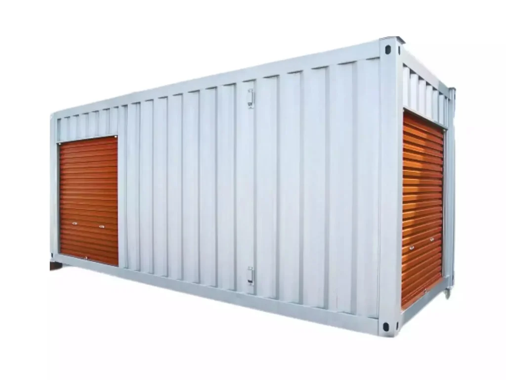 20ft shipping container self storage unit 2 roller up doors