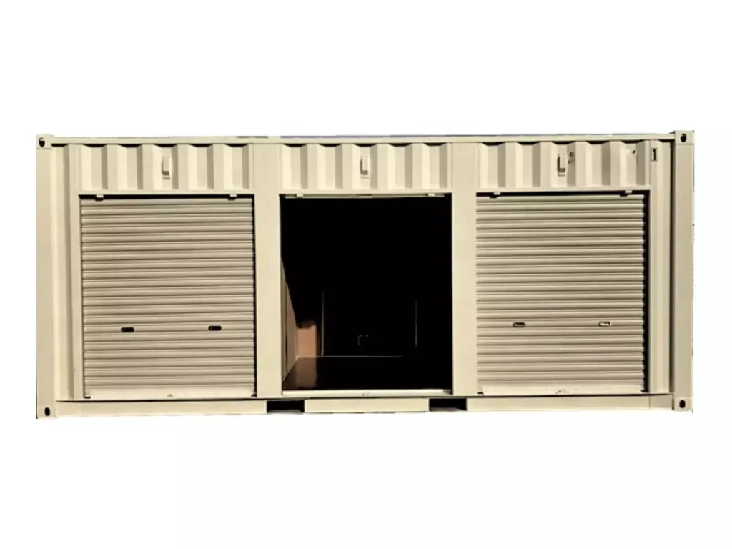 20ft shipping container self storage unit 3 roller up doors
