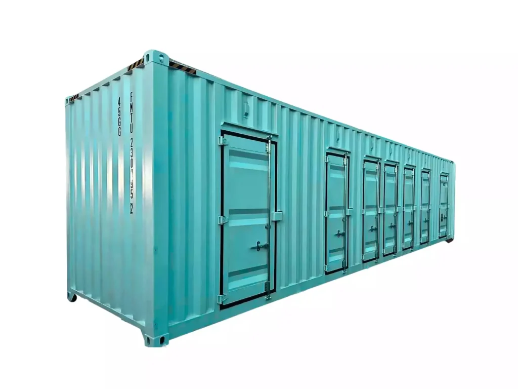 45hc open side doors storage container 7 rooms
