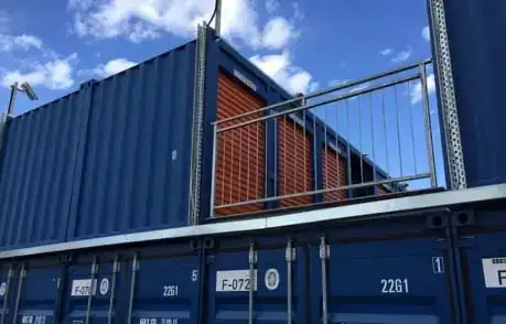 foremost container office studio balcony stairs 1