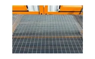 self storage shipping container accessory steel grate corridor