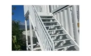 self storage shipping container accessory steel stairs (2)