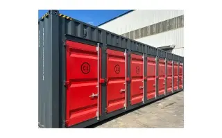 shipping container single opening cargo doors